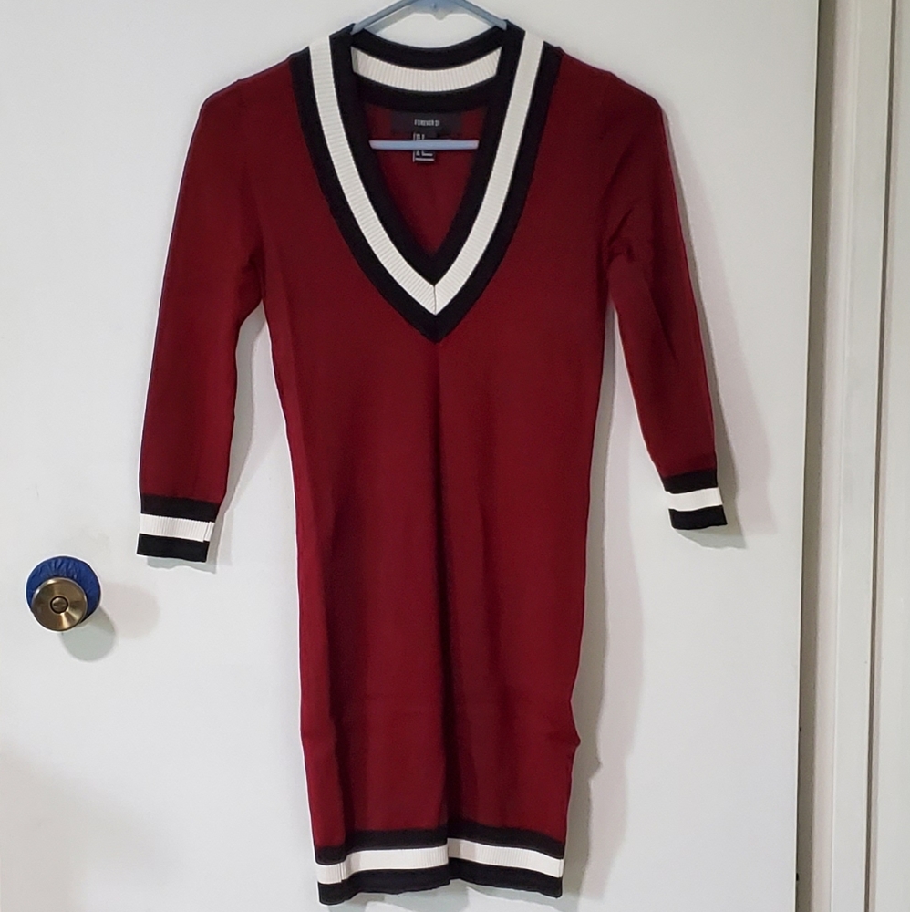 *Additional Photos* F21 Varsity Sweater Dress
